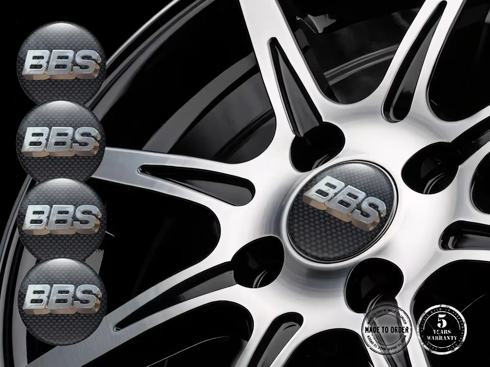 BBS Decalcomania Marchio Cerchio Niche Quantum Racing